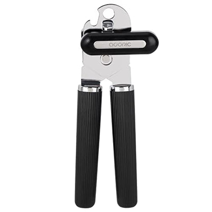  Can Opener Manual, Can Opener Smooth Edge, Food-Safe Multifunctional Can Openers Stainless Steel Manual Can Opener With Non-Slip Handle & Large Knobe, Ultra Sharp Cutting For Seniors With Arthritis