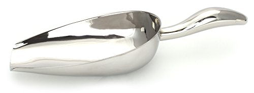  12 Oz Stainless Steel Scoop, 10” L X 3.3” W | For Ice, Dog & Cat Food, Popcorn, Coffee, Candy, Sugar, Flour, Dry Goods, Etc.