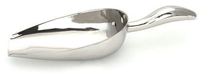  12 Oz Stainless Steel Scoop, 10” L X 3.3” W | For Ice, Dog & Cat Food, Popcorn, Coffee, Candy, Sugar, Flour, Dry Goods, Etc.