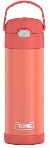 Thermos FUNTAINER 16 Ounce Stainless Steel Vacuum Insulated Bottle With Wide Spout Lid, Denim Blue