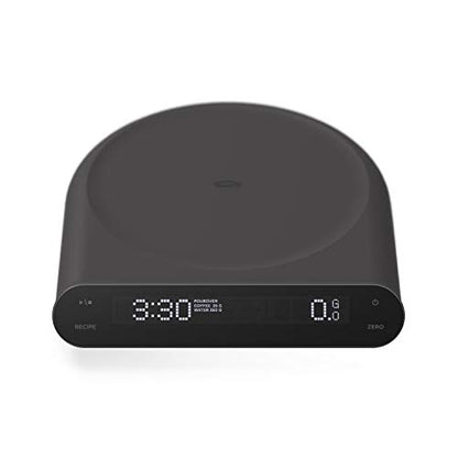  Coffee Scale With Timer & Recipe Guide, Backlit LCD, Black