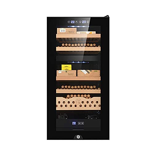  ATAAY Thermoelectric Cigar Cabinet, Wine Cabinet - Drug Cooler- Bar Refrigerator - Countertop Wine - Freestanding Refrigerator With LCD Digital Display