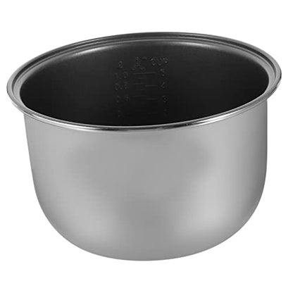  Rice Cooker Liner Stainless Steel Rice Cooker Slow Cooker Aroma Rice Cooker Non-stick Rice Cooker Pot Power Cooker Insert Liner Rice Cooker Replace Liner Cooker Inner Pot