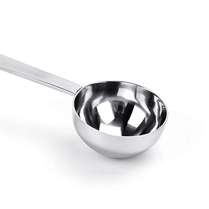  Stainless Steel Coffee Scoop, Kmeivol 2 Tablespoon Measuring Spoon Coffee Scoop, 30ml Metal Long Handled Spoons Coffee Measuring Spoons, Set Of 2