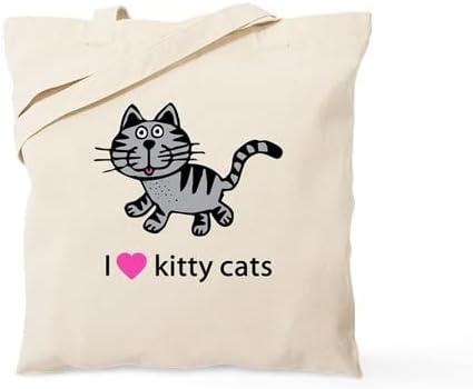  CafePress Calico Cat Tote Bag Natural Canvas Tote Bag, Reusable Shopping Bag