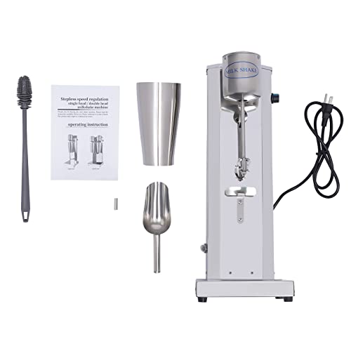  Milkshake Drink Mixer Machine, 16000rmp Commercia Electric Milkshake Maker, 110V Stainless Steel Single Head Milk Shake Machine With 800ml Cup For Cocktail Tea Drink