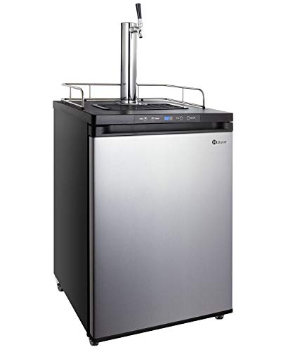  Kegco K309SS-1P Digital Keg Beer Cooler - Premium Single Faucet D System Kit - Stainless Steel Door