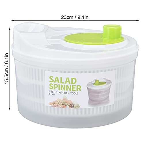  Salad Drainer,3l Vegetable Dryer With Bowl And Colander Easy To Use Pro For Washing Cleaning Drying Fruit Vegetable