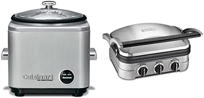 Cuisinart CRC-400 4 Cup Rice Cooker, Stainless Steel Exterior