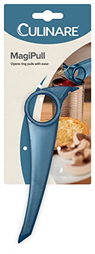  Ulinare C10401 MagiPull Ring Pull Opener | Blue | Plastic | Use On Any Size Can/Tin Ring Pulls