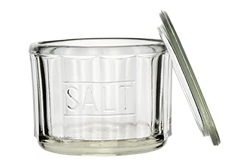  DA3024 Salt Glass, 4.5"L X 4.5"W X 3.5"H, Clear