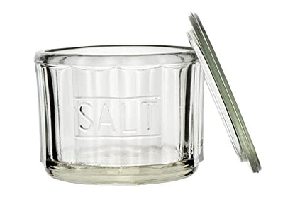  DA3024 Salt Glass, 4.5"L X 4.5"W X 3.5"H, Clear