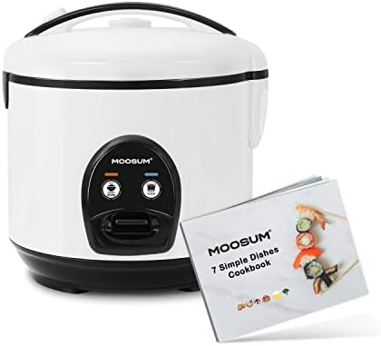  OOSUM Electric Rice Cooker With One Touch For Asian Japanese Sushi Rice, 5-cup Uncooked/10-cup Cooked, Fast&Convenient Cooker With Steamer, Stainless Steel Housing And Auto Warmer