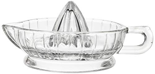  Rus Juicer Reamer With Handle And Pour Spout, Heavyweight Glass