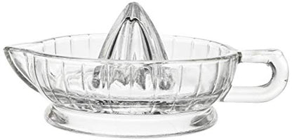  Rus Juicer Reamer With Handle And Pour Spout, Heavyweight Glass