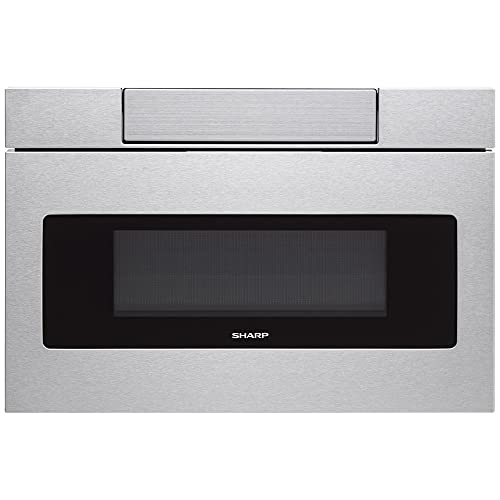 Sharp Harp SMD2470ASY 24 In. 1.2 Cu. Ft. 950W Stainless Steel Microwave Drawer Oven Bundle With 3 YR CPS Enhanced Protection Pack