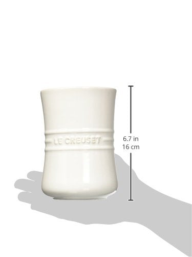  Le Creuset Stoneware Utensil Crock, 1 Qt., White