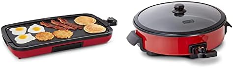 Dash Deluxe Everyday Electric Griddle With Dishwasher Safe Removable Nonstick Cooking Plate For Pancakes, Burgers, Eggs And More, Includes Drip Tray + Recipe Book, 20” X 10.5”, 1500-Watt - Aqua