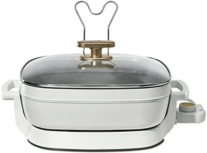 GENERIC 5-in-1 Electric Expandable Skillet, White Icing, Up To 7 QT