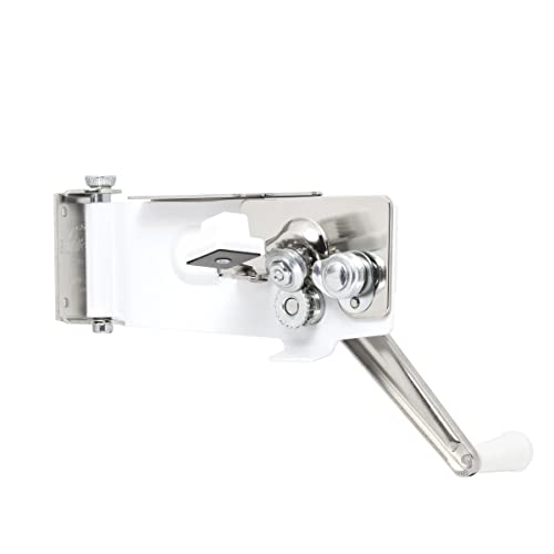  Wall Mount Can Opener With Magnet, 1-Pack, White -