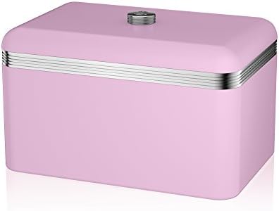 Swan Bread Bin, Black (Retro)
