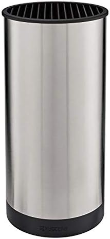 Kyocera KB-U-BK Universal Round Soft Touch Knife Block, 8.8" X 4.3", Black