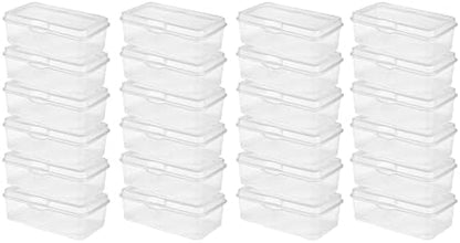  18058606 Large Flip Top, Clear, 6-Pack