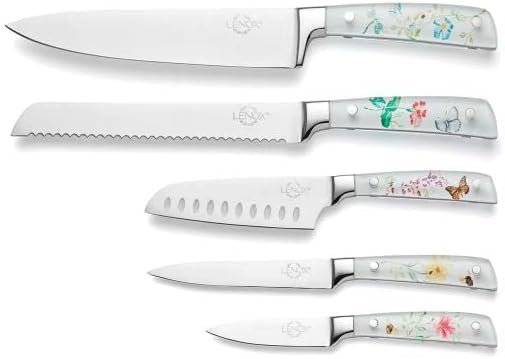  Lenox Butterfly Meadow 6-Piece Block Set, One Size, White