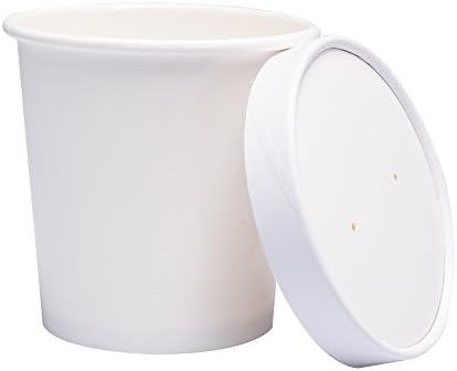  40 Count (16 Oz) One - Pint Frozen Dessert Containers With Lids Ice Cream Cups With Lids