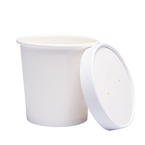  40 Count (16 Oz) One - Pint Frozen Dessert Containers With Lids Ice Cream Cups With Lids