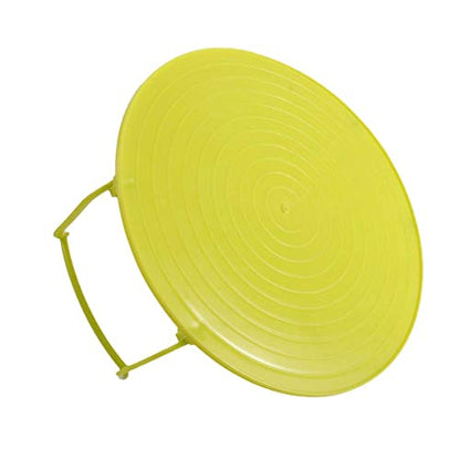  3 In 1 Microwave Plate Stacker Foldable Steaming Tray With Handle, Plastic Baking Oven Tray Kitchen Cooling Rack Cooking Equipment Accessories(Blue)