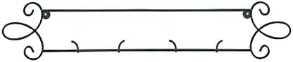  4-Place Horizontal Black Plate Rack For Collectible Plates, Plaques, Dishes, & China