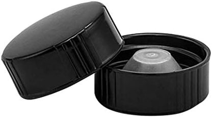  - 28-WM-15 28mm White Metal Screw Caps With Plastisol Liner - Pack Of 15 Leak Proof Lids