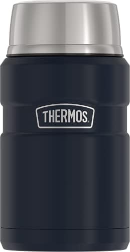 Thermos Stainless King Vacuum-Insulated Food Jar, 24 Ounce, Matte Steel