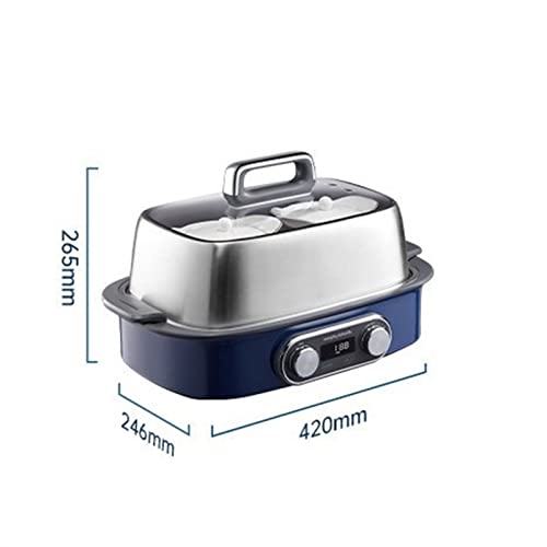  Large Soup Pot Electric Steamer Household Stainless Steel Pot Small Steam Pot Quick Automatic Power-Off Steaming Cage