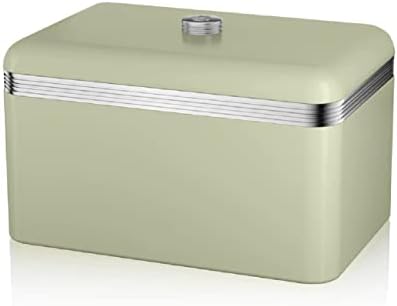 Swan Bread Bin, Black (Retro)