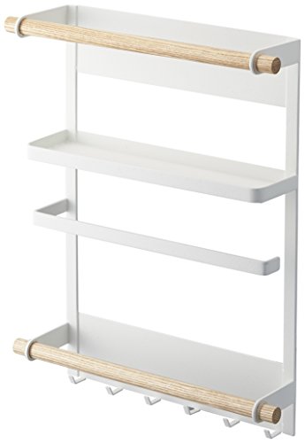  Yamazaki Home Tosca Magnetic Kitchen Storage Rack – Refrigerator Organizer Wall Holder