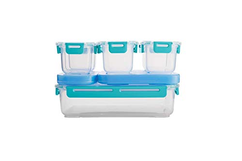 Rubbermaid LunchBlox Leak-Proof Entree Lunch Container Kit, Large, Blue