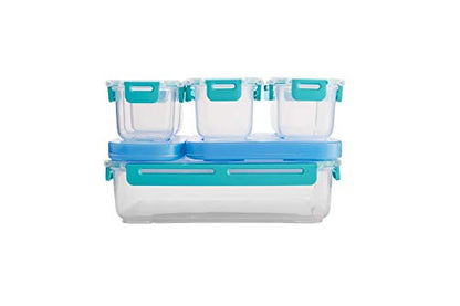 Rubbermaid LunchBlox Leak-Proof Entree Lunch Container Kit, Large, Blue