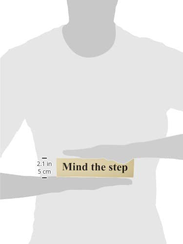  Scan Mind The Step - Polished Brass Effect 200 X 50Mm