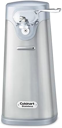  SCO-60 Deluxe Electric Can Opener, Stainless Steel & 4 Slice Toaster By Cuisinart, Compact Toaster For Toast, Bagels, Defrost, Reheat & More, Stainless Steel/Black, CPT-340P1