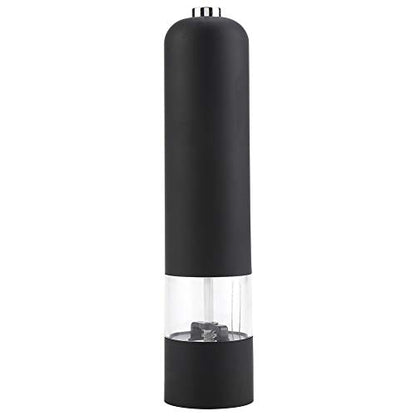  Salt Mill, Transparent Container Adjustable Thickness Stainless Steel Electric Salt Grinder Sturdy For Restaurant For Mung Bean