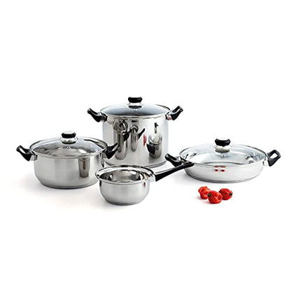  UID Stainless Steel Habitat QD Stockpot, 28 X 21 Cm, Multicoloured