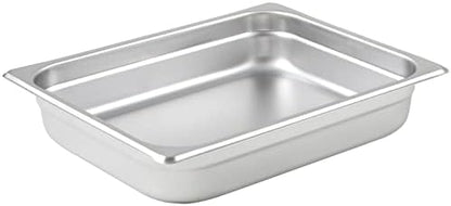  Winco 2 1/2-Inch Anti-Jamming Steam Pan, Half, 24-Gauge