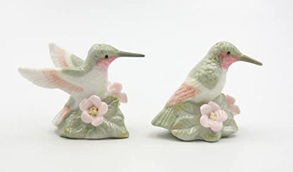  SS-CG-96228 Green Hummingbirds With Multi-Colored Wings Salt And Pepper Shakers, 3 1/8'' X 2 1/4'' X 21/2''h
