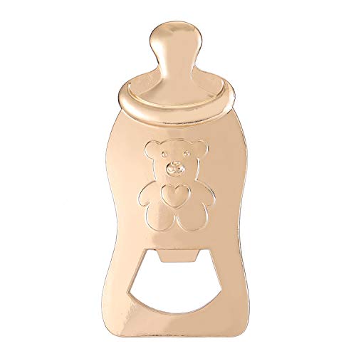  Ack Of 16 Bottle Opener Boy Baby Shower Party Favor Bottle Shaped Bottle Opener Baby Shower Return Gifts For Guest Wedding Party Souvenir Birthday Bridal Shower (Pink Bear, 16)