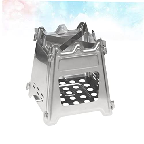  INOOMP 2 Pcs Foldable Backpack Outdoor Accessories Mini Backpack Collapsible Backpack Portable Campfire Stove Wood Stove Camping Ultralight Stove Outdoor Camping Supplies Foldable Stove