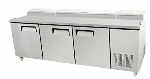  93" 3 Door Commercial Refrigerated Pizza Prep Table MPF-8203