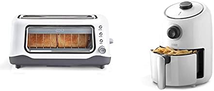 Dash Clear View Toaster: Extra Wide Slot Toaster With See Through Window - Defrost, Reheat + Auto Shut Off Feature For Bagels, Specialty Breads & Other Baked Goods - Black