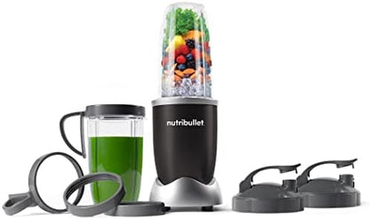 NutriBullet Pro - 13-Piece High-Speed Blender/Mixer System With Hardcover Recipe Book Included (900 Watts) Champagne, Standard